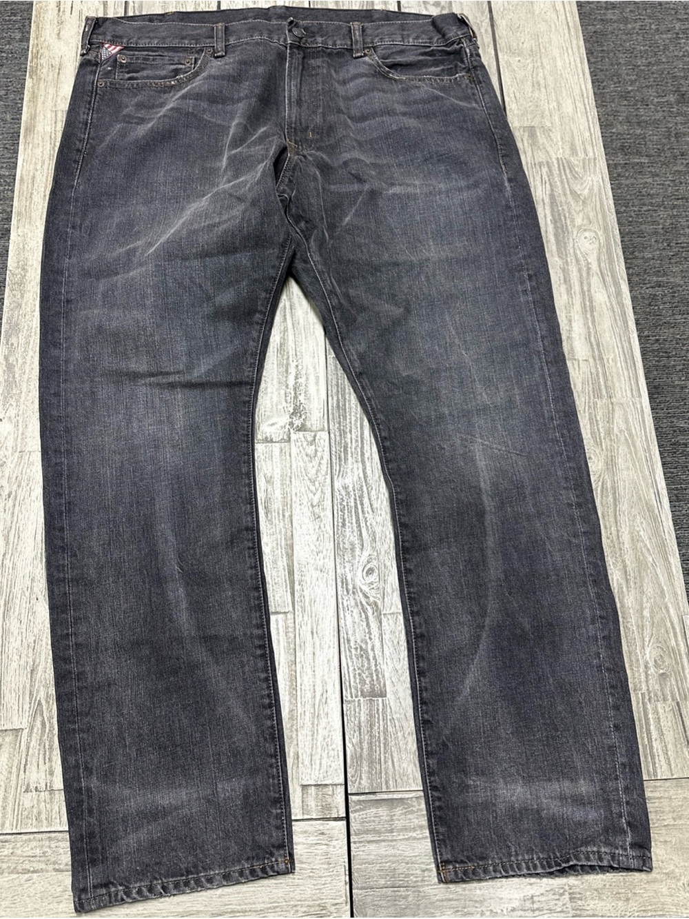 Denim & Supply Ralph Lauren Slim Jeans Washed Grey 40/32 Preppy Distressed